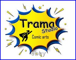 1 commission by Bruce Artman 09x12 (1 character -colored) TramaStudio