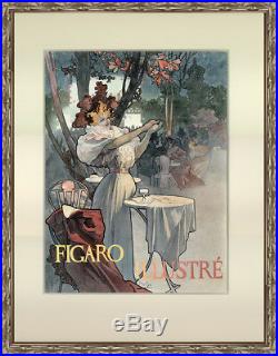 1896 original full color lithograph Alfons Mucha Cover for Figaro Illustré