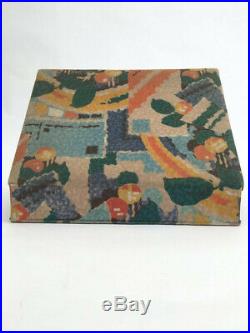1920s box fabric covered French Art Deco design vintage antique