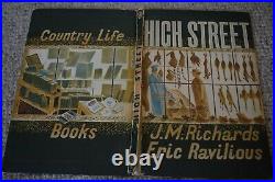 1930s ERIC RAVILIOUS Original Front & Back Cover of HIGH STREET Curwen Press