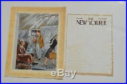 1947 New Yorker Magazine Painting Original Illustration Art Cover Lorin Thompson