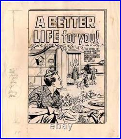1950/1960 A Better Life For You! Original Cover Pasteup Production Art Harvey