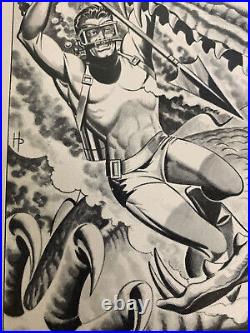 1966 DC Comics Sea Devils No 29 Howard Purcell Comic Book Cover Proofs