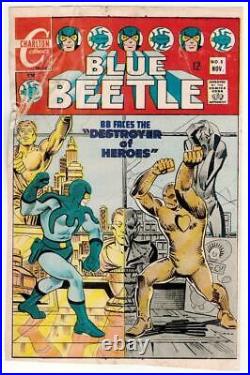 1968 Steve Ditko Blue Beetle #5 Original Color Cover Proof Comic Production Art