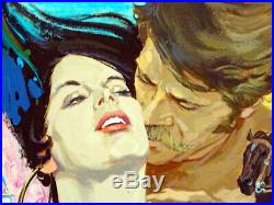 1970's Vintage HAL ASHMEAD Pulp ROMANCE NOVEL COVER Illustration Art Painting