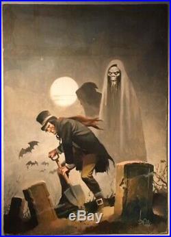 1975 Original Cover Artwork Brea Rodriguez Eerie Creepy Frank Frazetta Pulp Art