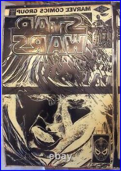 1982 STAR WARS MARVEL 62 ORIGINAL COMIC COVER ART PRINTING PLATE Walter Simonson