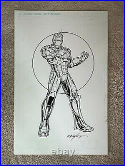 2008 Iron Man The Collected Covers ORIGINAL ART Borders DVD Exclusive BOB LAYTON