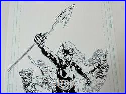 2011 DC Comics JSA All-Stars #14 Cover ORIGINAL ART Freddie WIlliams II Stargirl