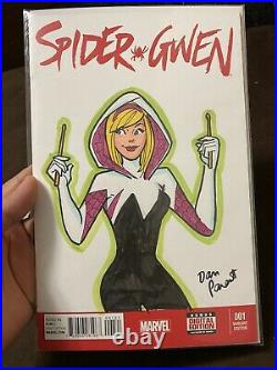 2015 Marvel Spider-Gwen 1 Original Art Sketch Cover by Dan Parent Archie Comics