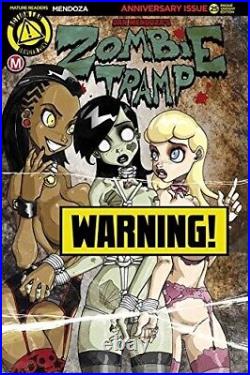 2016 ZOMBIE TRAMP #25 RISQUE VARIANT COVER Original Art by DAN MENDOZA