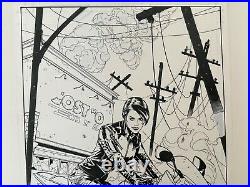 2017 Zenescope THE COURIER #1 Cover ORIGINAL COMIC ART Drew Johnson EVE HARPER