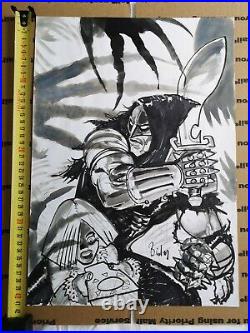 3 x Simon Bisley original comic art painted Cover plus prelims Tower Chronicles