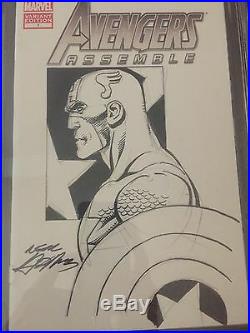 9.8 CGC SS Avengers Assemble #1 Original Art Sketch Cover & Signed Neal Adams