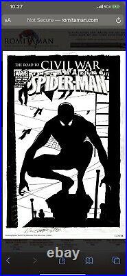 AMAZING SPIDER-MAN #530'ALTERNATE' CIVIL WAR COVER (2006) Original Comic Art