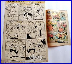 ARCHIE Original Art 1967 Dan DeCarlo Sr. (attributed) 1 Page Story