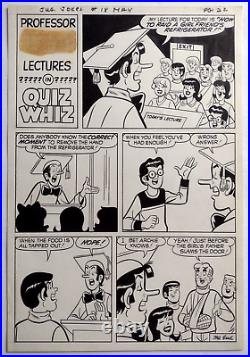 ARCHIE Original Art 1970 Dan DeCarlo Sr. (attributed) 1 Page Story