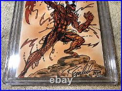 Absolute Carnage 1 CGC 9.6 SS Randy Emberlin Original art Sketch Spider Man Film