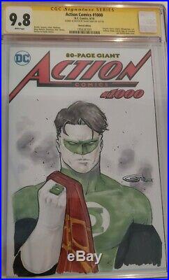 Action comics 1000 Sketch cover Cgc 9.8 Original Art by Sajad Shah SS series