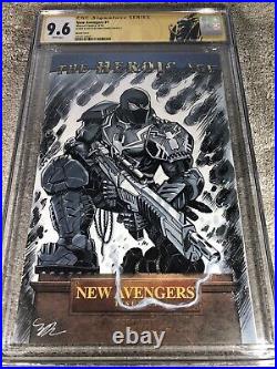 Agent Venom 1 CGC 9.6 SS Dooney Spider Man Movie Original art Sketch 8/10