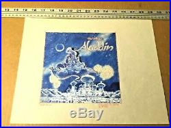 Aladdin (1992) Movie Soundtrack original cover concept art Disney jasmine