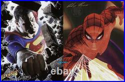 Alex Ross Original Comic Production Art Cover Sdcc Sketchbook Spiderman Superman