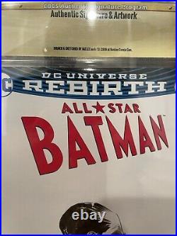 All Star Batman Jae Lee Original Sketch Cover Joker Cbcs Art Slab