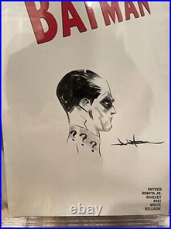 All Star Batman Jae Lee Original Sketch Cover Joker Cbcs Art Slab