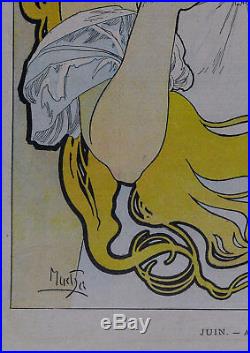 Alphonse Mucha 1897 Lithograph cover Soleil du dimanche art Nouveau
