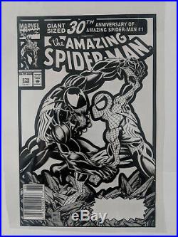 Amazing Spider-Man #375 Cover Original Paste-up Overlay Venom Production Art 300