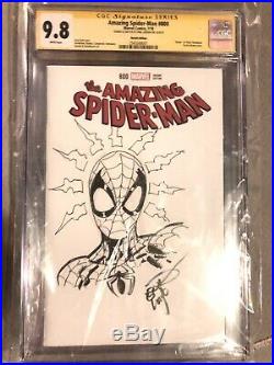 Amazing Spider-Man #800 CGC 9.8 SS Original Sketch Cover Art By Erik Larson