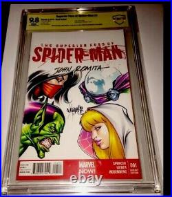 Amazing Spider-man #1 9.8 Cbcs Ss Original Art John Romita Sr & Jose Varese