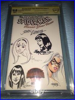 Amazing Spider-man 1 9.8 Cbcs Ss Original Art Jose Varese & John Romita Sr + +