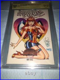Amazing Spider-man #1 Blank 9.8 Cbcs Ss A/p 1 Original Art Tucci & Jose Varese