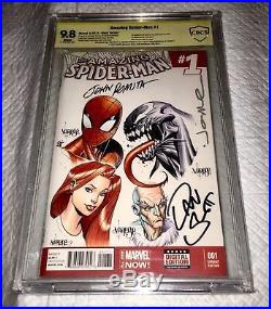 Amazing Spider-man 1 Blank Cover Cbcs 9.8 Ss Original Art John Romita & Varese