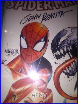 Amazing Spider-man 1 Blank Cover Cbcs 9.8 Ss Original Art John Romita & Varese