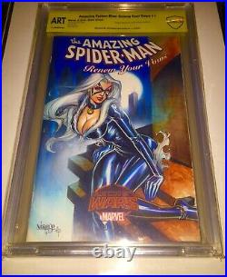 Amazing Spider-man #1 Blank Cover Cbcs Oa Ss Original Art Sketch Jose Varese