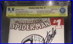 Amazing Spider-man #1 Original Art Hand Sketch Neal Adams & Stan Lee 9.8 Ss Cbcs