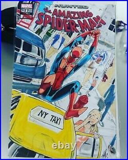 Amazing Spider-man #17 Sketch cover Lyle Pollard Original Art
