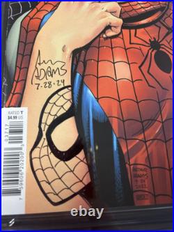 Amazing Spider-man #37 Cgc 9.6 Arthur Adams Mary Jane Variant Remark Sketch Art