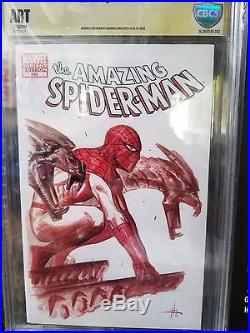 Amazing Spiderman CBCS Dell'Otto Authentic Original ART Comic Sketch Cover