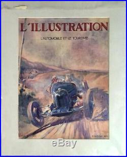 Amilcar original preliminary oil painting on board by Geo Ham with original cover