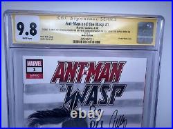 Ant-Man & The Wasp #1 CGC 9.8 Signed Paul Rudd & Evangeline Lilly Original Art