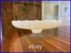 Antique Sheffield Shade 16 LARGE Opal Glass Fixture Shade 3 1/4 Floor Lamp