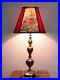 Antique-Table-Lamp-Bronze-Light-Denmark-Man-Lady-Art-Cover-Mark-Rare-Old-20th-01-vge