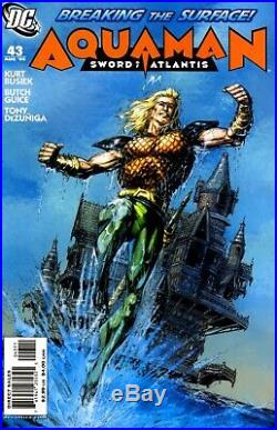 Aquaman Sword Of Atlantis #43 Cover Original Comic Art Jackson Guice