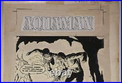 Aquaman Vintage Silver Age DC Comics Brazilian Cover Original Art Work Year 1969
