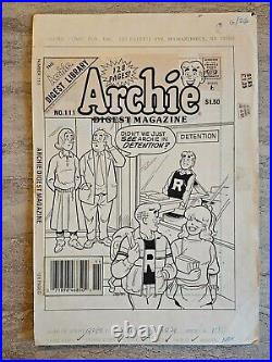 Archie Digest #111 Original Art Cover 1991 Dan DeCarlo Pencils/Alison Flood