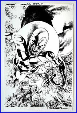 Avengers #7 Cover Original Art Vision Thor Scarlet Witch Cap By Stuart Immonen