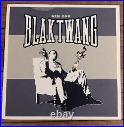 BANKSY ART COVER / VINYL 12'' / Blak Twang Kik Off / Original 2002 UK